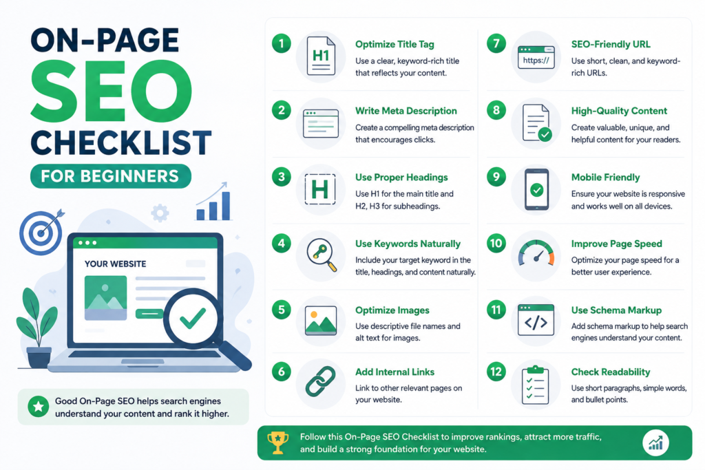 On-Page SEO Checklist for Beginners